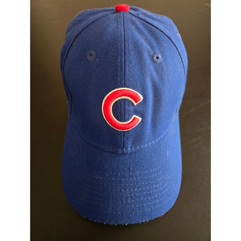 New Era Chicago Cubs 2016 World Series 39THIRTY Hat Blue Small-Medium Stretch